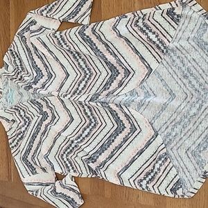 Maurices Open Front Patterned Cardigan, Small